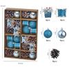 24Pcs/box Hanging Christmas Tree Pendant Plastic Jingle Balls Sets Christmas Ball  New Year Gifts