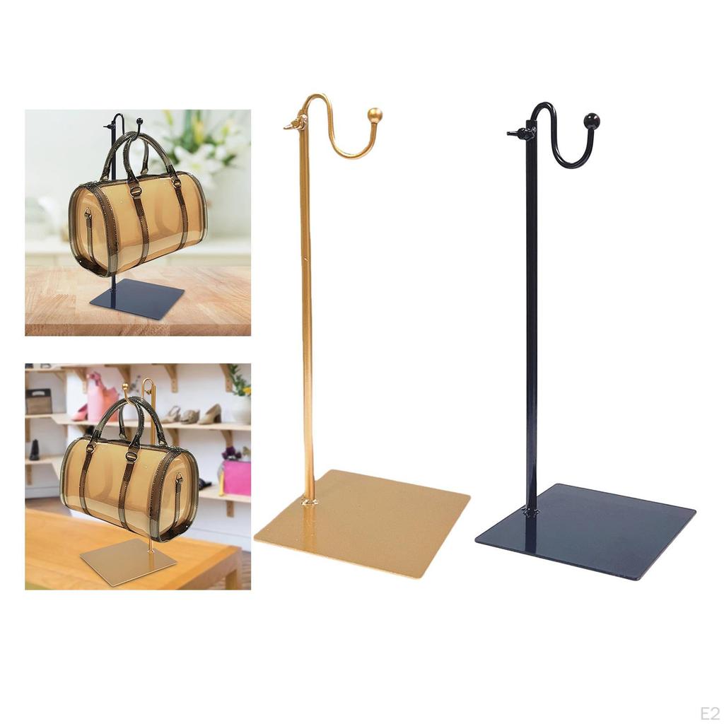 37-67cm Adjustable Handbag Display Stand Metal Single Hook Bag Rack Holder Storage Hanging