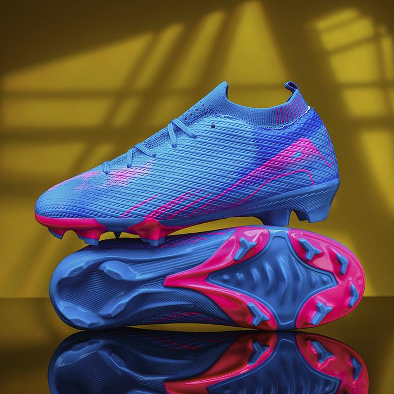 Nowe Męskie Buty Piłkarskie Mid-top Antypoślizgowe Buty Piłkarskie Korki Trampki Futsal Wysokiej jakości Mecz Halowy Najlepiej sprzedające się FG/TF