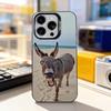 Funny Donkey Cute For iPhone 11,12,13,14,15,16,17,Pro,Max,Plus,E,Air,Mini Phone Case IMD Matte Black