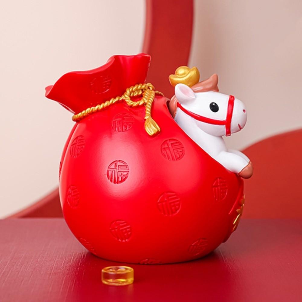 Lucky Bag Zodiac Horse Figurines Cute Horse Figures Ornament Table Desk