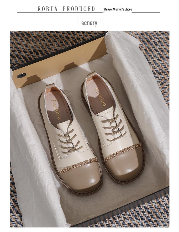 Mocasines Mary Jane de Encaje con Suela Gruesa, Tacón Grueso y Suela Blanda para Mujer Weiwei.