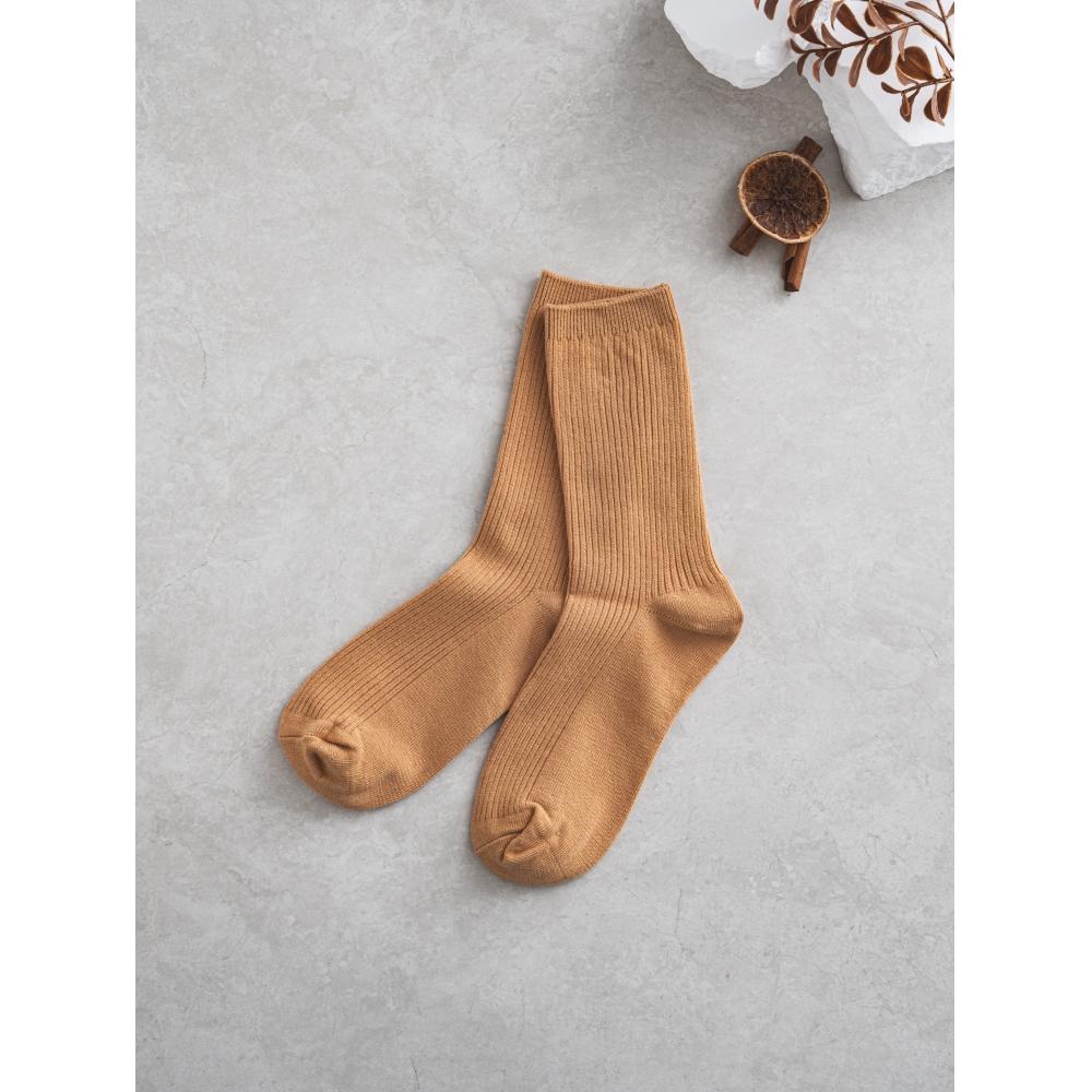 

Monfoot Women S Ribbed Long Neck SockS Orange