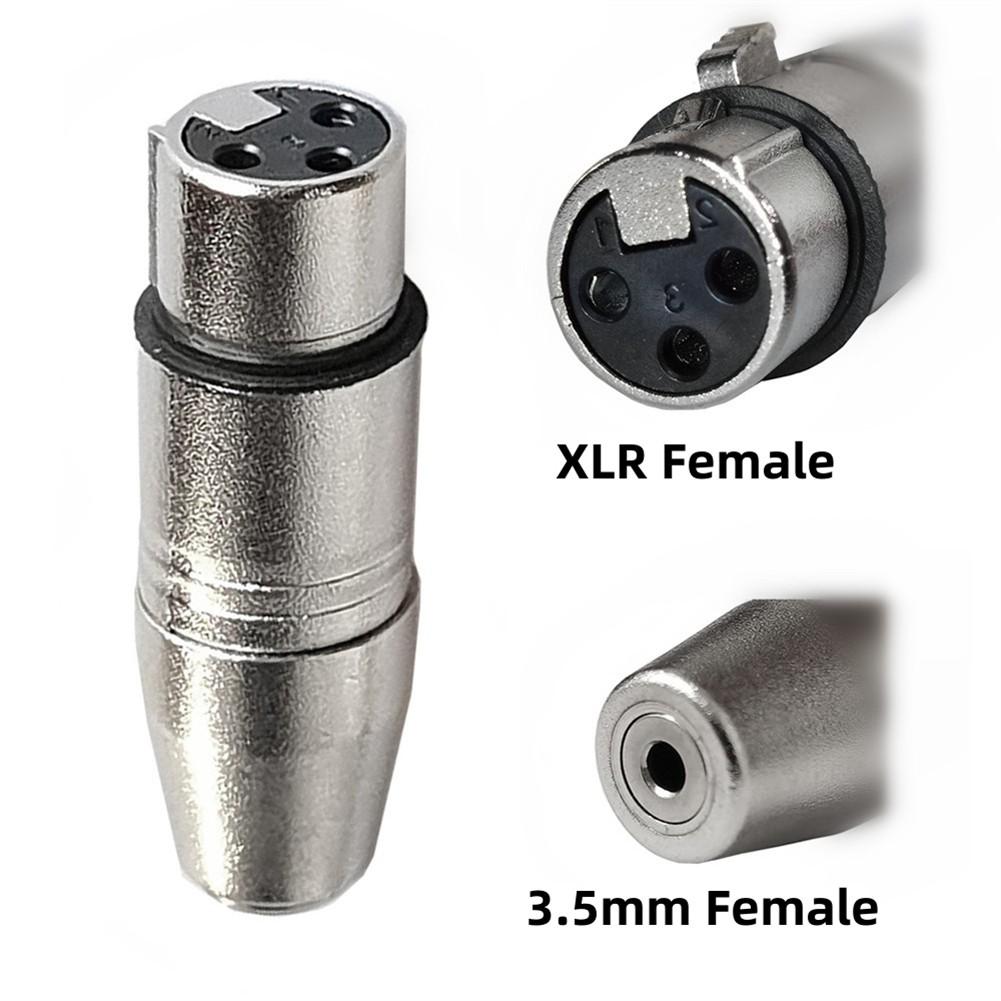 

Адаптеры для стереомикрофонов Аудиоразъем Женский Стерео XLR Female to 3.5mm Female
