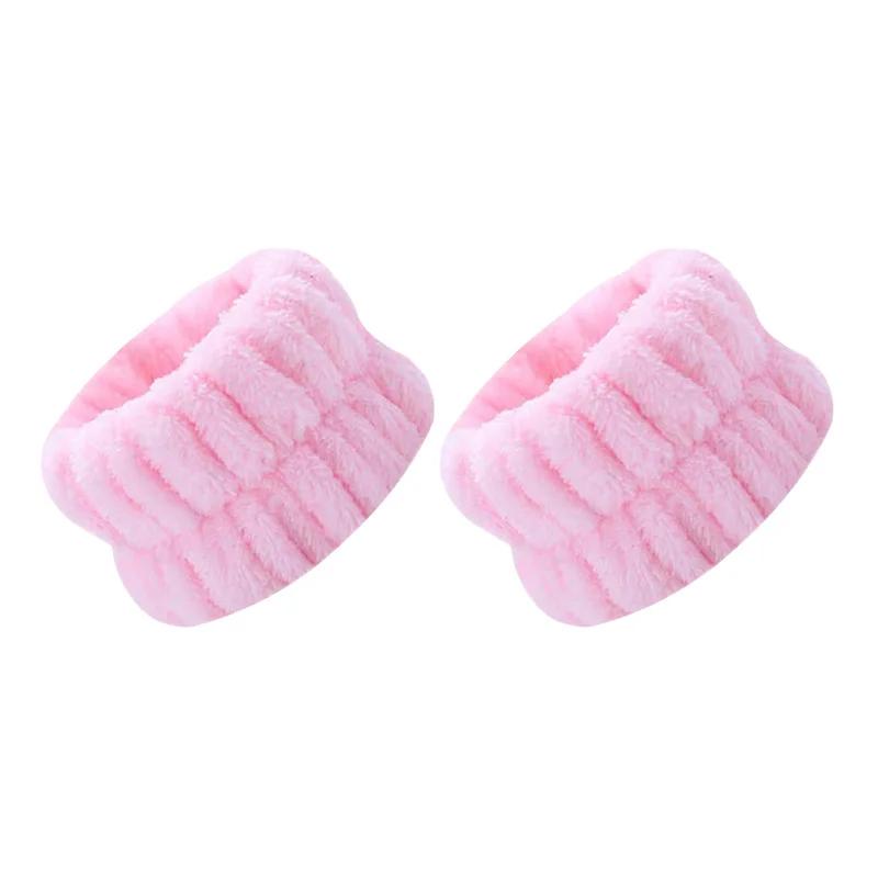 2 Reusable Face Washing Wristbands with Water Absorbing and Anti Moisture Bands, Soft Ultra-fine Fiber Towel Wristbands