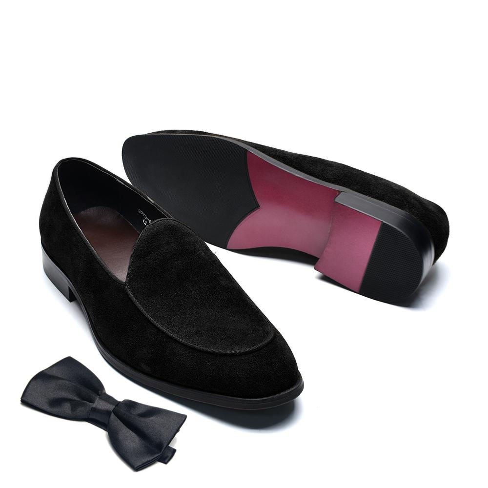 

Luxury Italian Wedding Party Men s Loafer Dress Shoes Cow Suede Leather Slip-on Gentleman Fashion Suit Formal Shoes Man Footwear 38