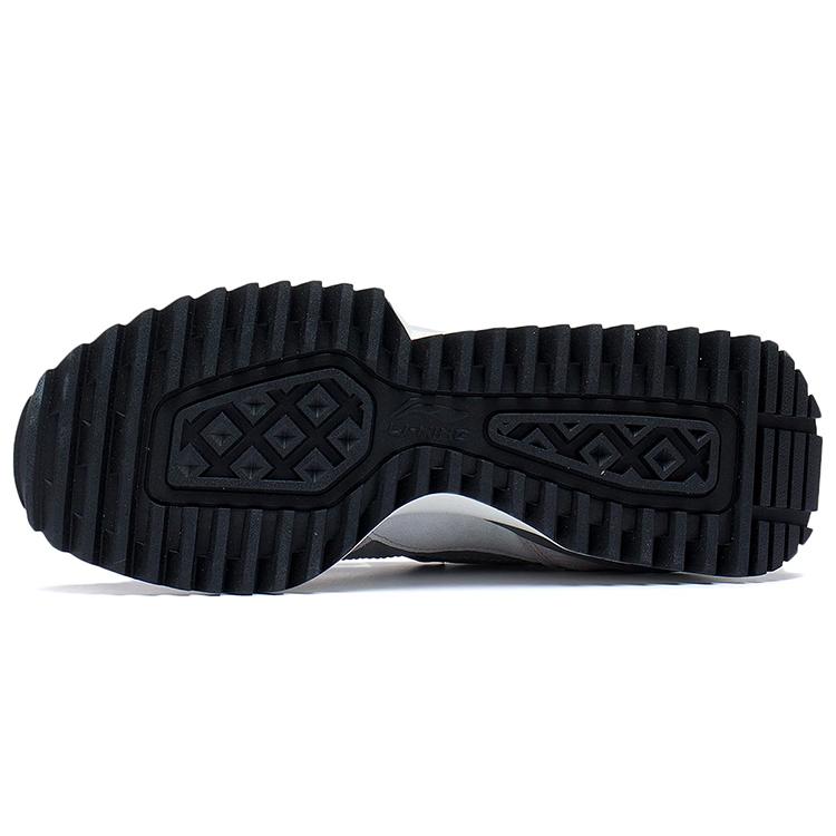 New LiNing Zaiwu Cushioned Anti Slip And Wear Resistant Lightweight Low Top Sports Casual Shoes Men's White Gray AGCS261-5