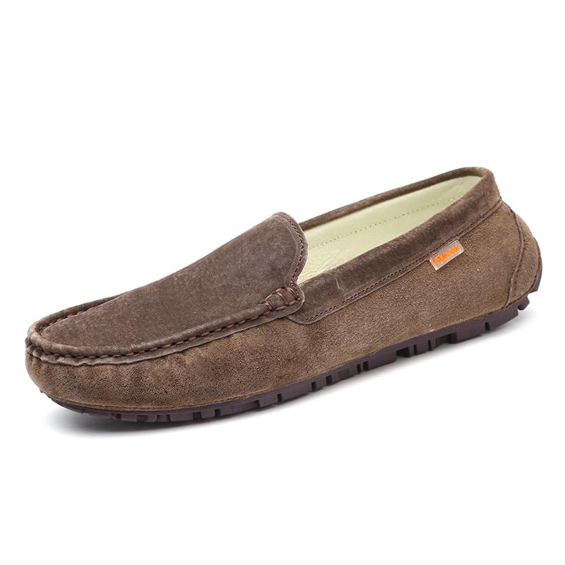 Wearable Suede Leather Loafers Men Casual Shoes Autumn Mocasines Hombre Man Moccasins Mens Driving Shoes Loafer Lofer Loffers