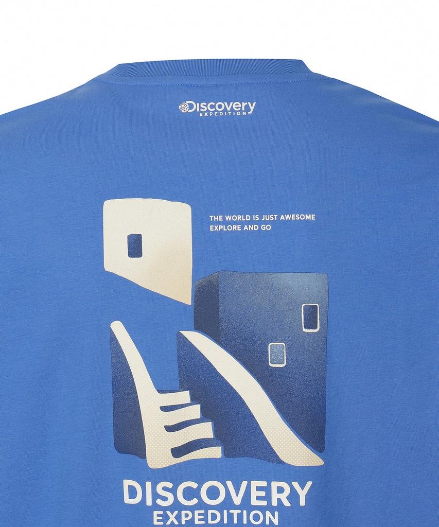 DISCOVERY EXPEDITION Uni Freshvent Terrace Short Sleeve T-Shirt (L.Cobalt Blue)