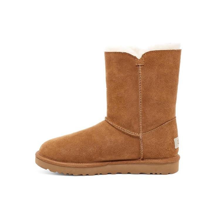 (WMNS) UGG Bailey Button UGG Charm Metallic Alphabet Version Fleece Lined Brown Women s 1114970-CHE EU 36