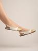Shoetopia Womens Slingback Ballet Flats Cap Closed Toe Casual Ballerina Shoes with Adjustable Back Strap & Cushioned Insole