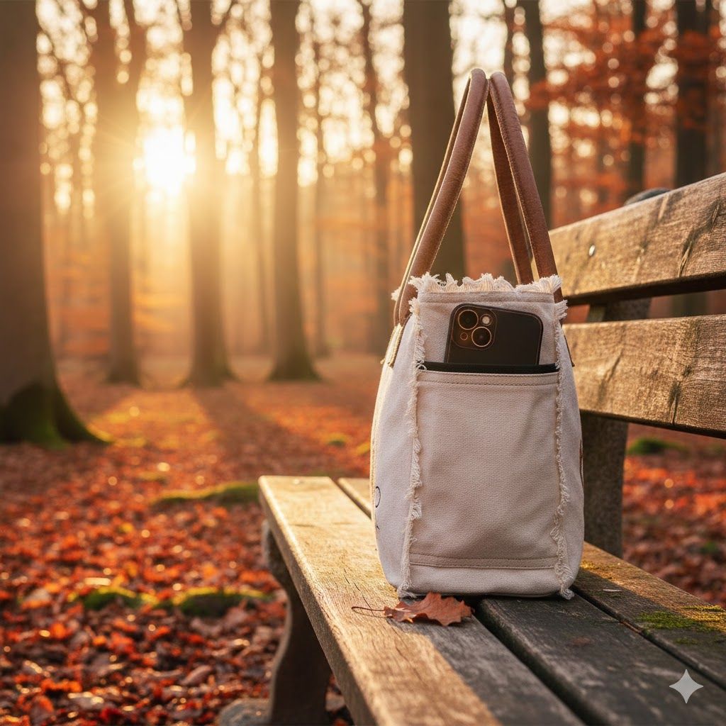 Bags Sel De Mer Upcycled Canvas Hand Bag Upcycled Canvas & Cowhide Tote Bag Radiant Upcycled Canvas Leather Bag