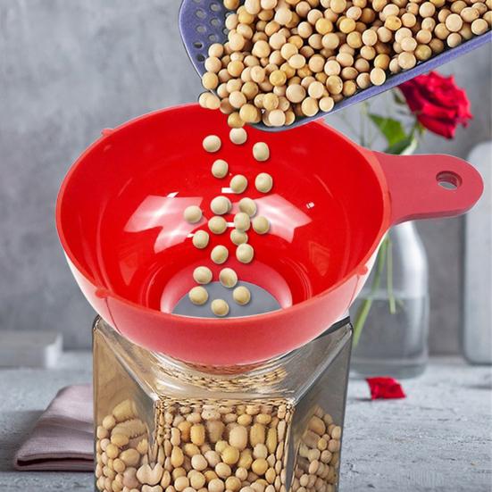 Wide Mouth Funnel for Kitchen Lab Camping Food Grade Plastic Funnel for Easy Pouring Less Spills Mess Versatile Canning Supplies