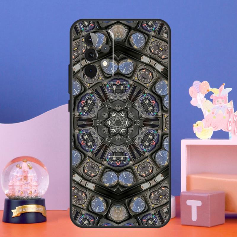 Aviation Airplane Instrument Case For Samsung Galaxy A56 A36 A26 A16 A06 A13 A33 A53 A15 A35 A55 A34 A54 A52 A12 A32 A17
