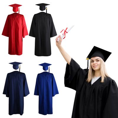 3Pcs/Set University Graduates Uniform Cosplay Student Japanese School Graduation Gown Hat Tassel Pendant Set Bachelor Robe Hat