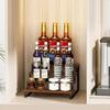 Spice Rack 4Tier Step Shelf Countertop Spice Storage Holder Spice Rack Organizer for Cabinet Kitchen Countertop Coffee Syrup Ra