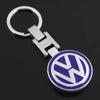 Car Sticker Hub Caps 3D Metal/Leather Car Logo Key Chain Keyring VW Auto Interiors Accessories For Volkswagen Rline Amarok T5 Ph fshm03
