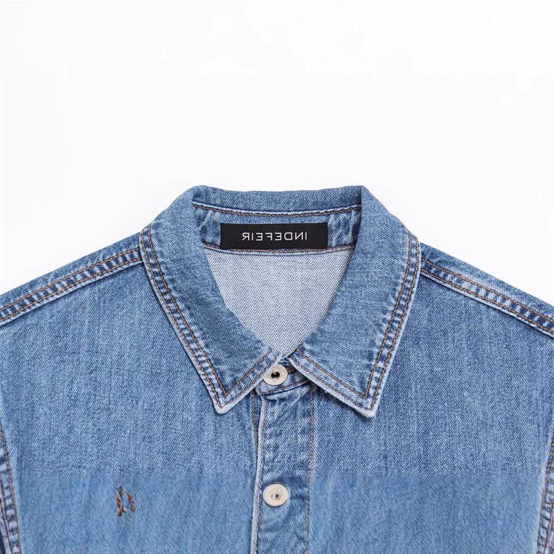 TAOP&ZA Women's Sleeveless Commuting Denim Jumpsuit