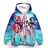 Y2K KPop Demon Slayer Hoodie for Teen Girls Rumi KPop Demon Slayer Pullover Autumn Casual Long-Sleeve Sweatshirt