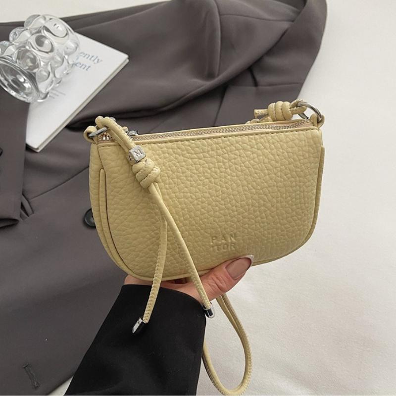 Women Fashionable Solid Color Crossbody Bag Exquisite Design Daily Commuting Casual Handbag