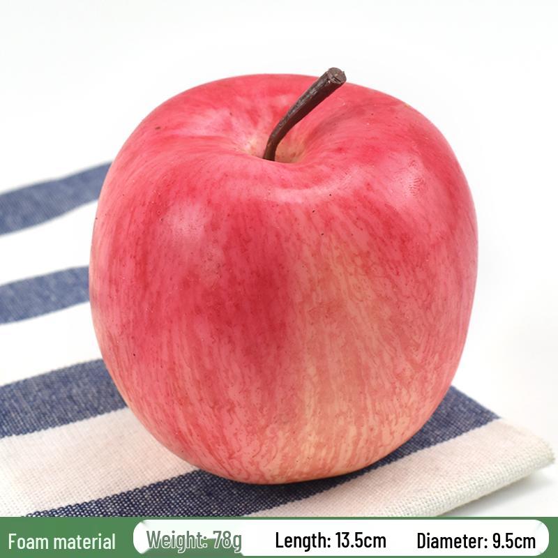 Red Delicious Artificial Apple Ornament for Decorations