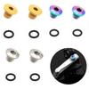 Kit de Tornillos de Purga de Bicicleta de Alto Rendimiento 2 uds con Juntas Tóricas para Sistemas de Frenos