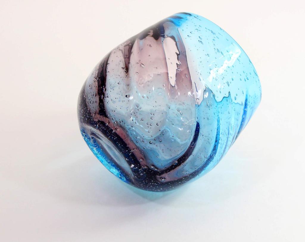 Castle Enterprises Instagrammable Churaumi Barrel Glasses, Large, Purple & Blue, Set of 2, 8cm Diameter X 8cm Height