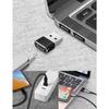 Adapter USB 2.0 do USB-C kompatybilny z ładowarką sieciową-komputerem itp do USB C Samsung-Xiaomi-Huawei itp [Zestaw 2 szt.] Phonillico®