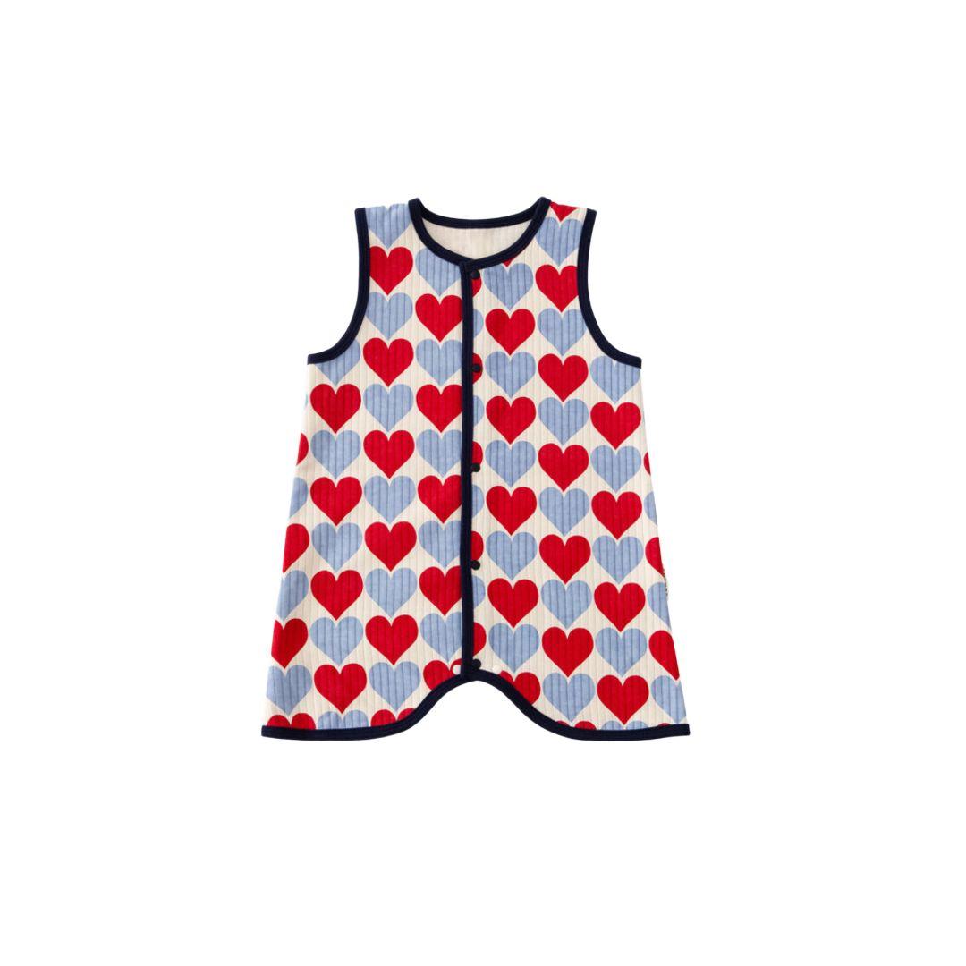 Echond Heart Sleeping Vest – Blue S