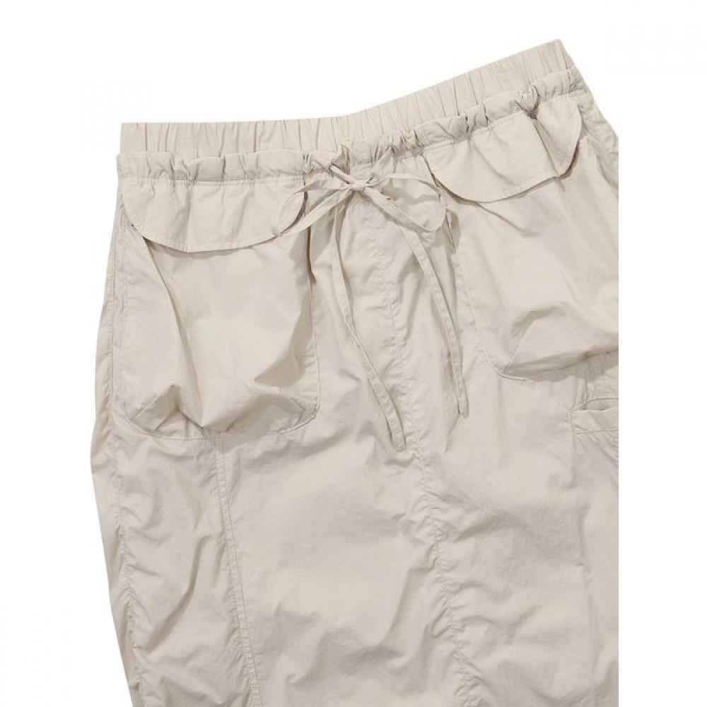 Utility Shirring Skirt  Cream  [seohyun Wear] [24ss]