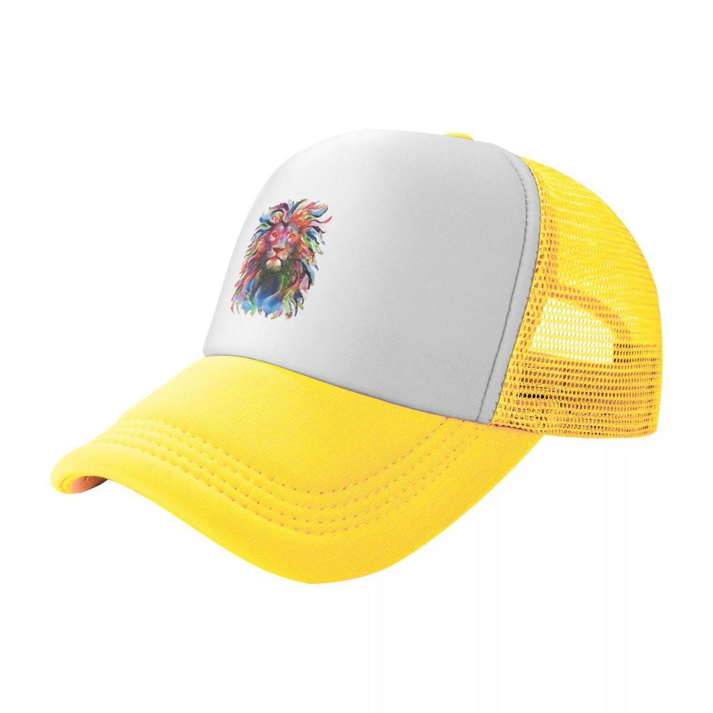Lion Colorful Arts Baseball Cap Streetwear Birthday Tea Hat  Men Womens