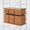 MUJI Stapelbar Ratan Rektangulär Medium 36 cm B x 26 cm D x 16 cm H 47381306 Korg Korg, (V) Cirka.