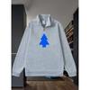 Pine Half High Collar Zipper Sweatshirt Men's Fashion Hoodie Spring and Autumn New Men's Cold and Warm Top
