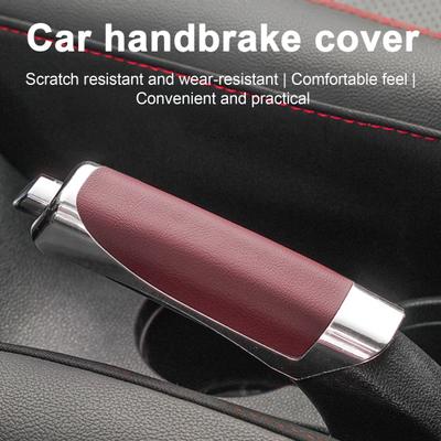 Car Handbrake Cover ABS Parking Handbrake Decorative Cap Auto Handbrake Grip Cover Universal Vehicle Interior Decor Accessories
