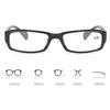 Reading Eyeglasses Rectangle Frame Clear Lens Design Glasses for Man Woman Ultralight Resin HD Presbyopic Eyeglasses