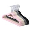 Non-Slip Thickened Flocked Clothes Hanger - Seamless, No Shoulder Marks, Multi-functional Household Hanger for Adults