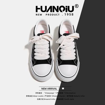 Global Platform Versatile Board Shoes 2025 Spring New Ins Trend Casual Shoes Low-top Heightening Canvas Shoes S6990