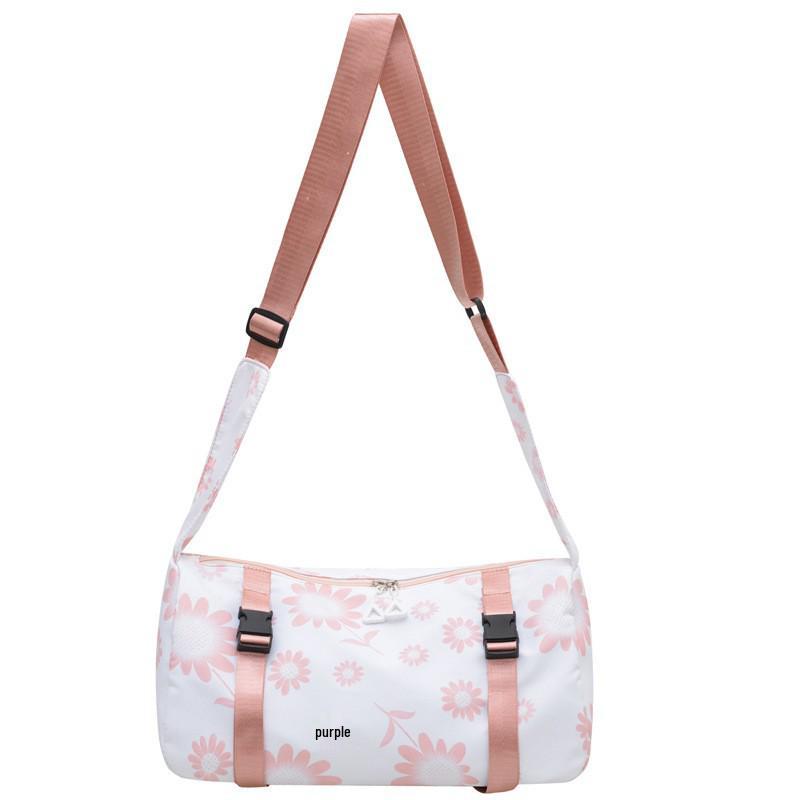 Lightweight Large Capacity Cow Print Travel Duffle Bag for Short Business Trips and Gym Use
