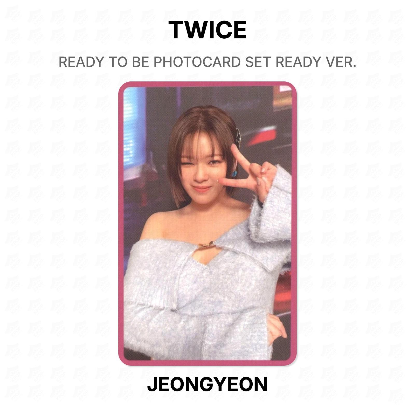 TWICE READY TO BE PHOTOCARD SET READY VER. Official Photocard JEONGYEON