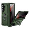 Armor Phone Case for Samsung Galaxy Z Fold 7 6 5 Fold7 Fold6 Fold5 Sockproof Ring Holder Hinge Protection Hard Plastic Cover