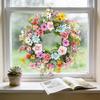 Fascinating Handcrafted Silk Daisy Wreath Adds A Touch Of Natural Charm To Your Space Ideal For Festivals And Gatherings