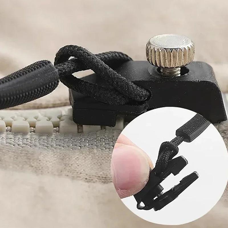 50x Abnehmbare Zipper Reparatur Kit 3 Verschiedene Größe Instant Zipper Puller
