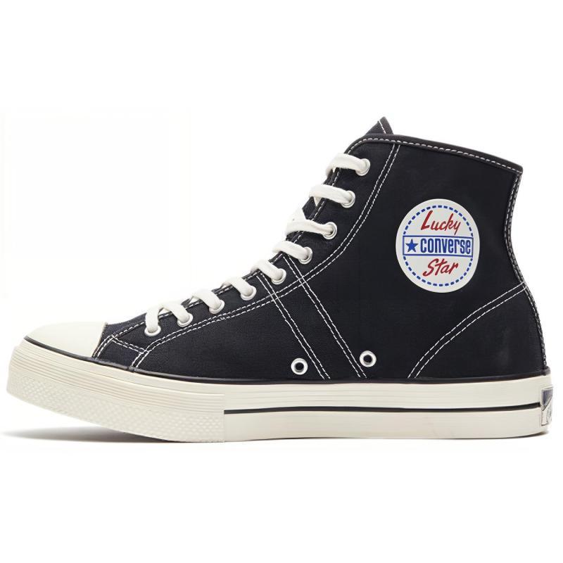 

Converse Lucky Star HI Round-toe Lace-up High Top Canvas Unisex Black 35.5