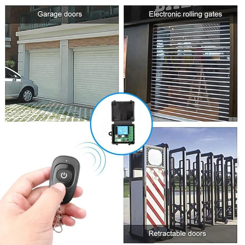 Universal Gate Remote Control Switch Dc 12V Rf 433 Mhz Asking Code Relay Receiver Diy Mini Module For Garage Door Led Lighting