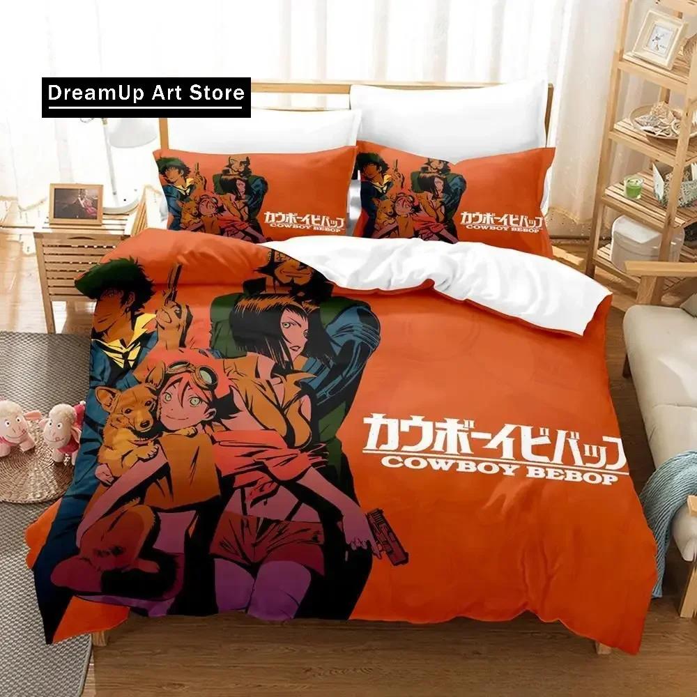 New Cowboy Bebop Bedding Set Single Twin Full Queen King Size Bed Set Adult Kid Bedroom Duvet Cover Sets 3D Game Bed Sheet Set