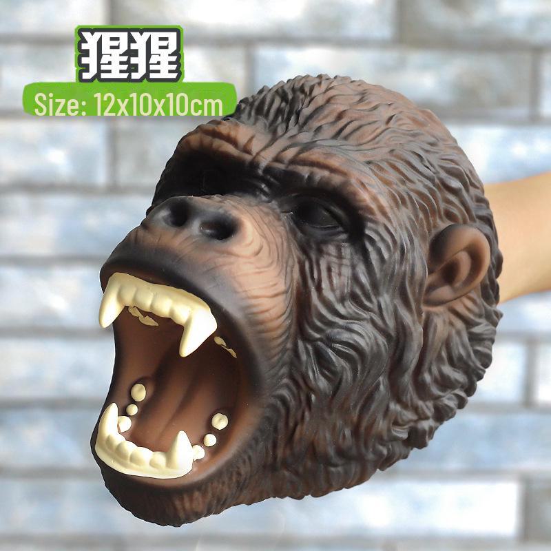 

Перчатки для кукол-динозавров: Мягкая резиновая игрушка-модель трицератопса и тираннозавра для детей