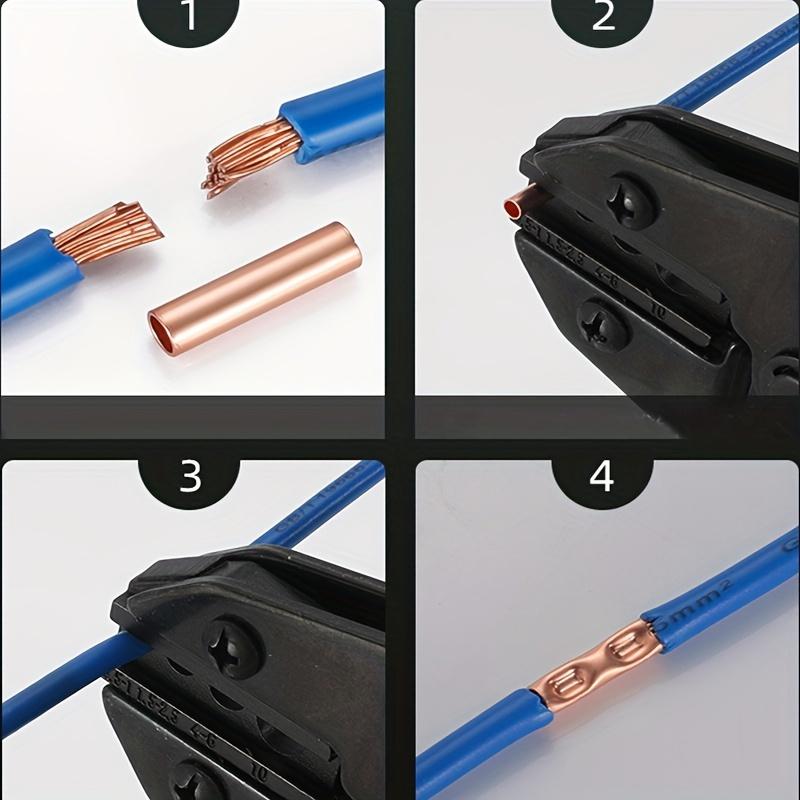 

100 шт. Напірна труба прямого з’єднання Холоднопресована мідна з’єднувальна труба Дротове з’єднання Невелике проміжне з’єднання з мідної трубки