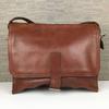 Handmade All Leather Shoulder Bag Brown(USED)