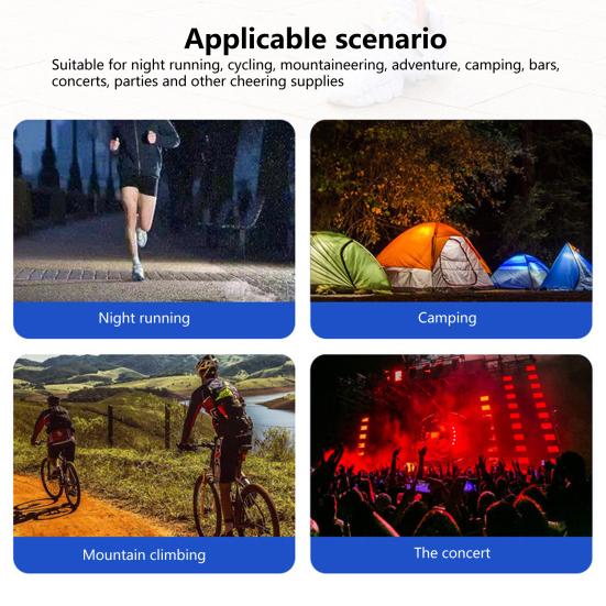 Portable Glowing Armband Super Bright Wear Resistant Adjustable Tightness LED Armband for Running