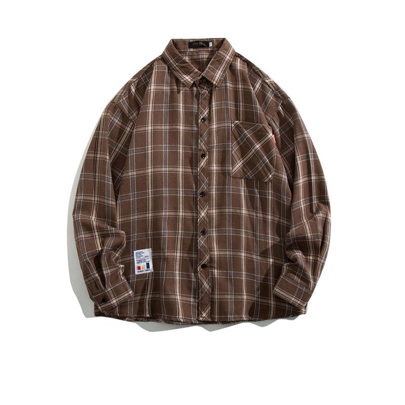 Spring And Autumn Long-sleeved Loose Casual Bottoming Shirt Couples Versatile Jacket